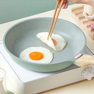 Pans Durable Skillet Nonstick Grill Pancake Saucepan Egg Induction Cooker Kitchen Frying Pan With Lid Cooking Wok Pots 28cm