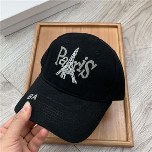 Mens Designer Baseball Caps Hats Casual Fitted Caps Fashion Paris Letters Womens Hat Solid Black Designer Bucket Hat2035