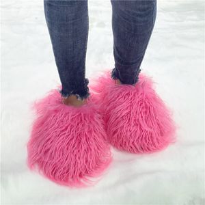 Slyckor Fabriksprisdesigner Real Tan Sheep Fur Women Slides tofflor för säsong med anpassad färg 230920