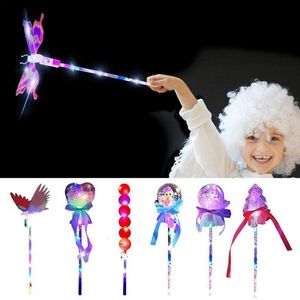 Halloween Supplies Light Up Magic Wand LED Pretty Glow Toy Handheld Princess Magical Stick For Costume Role Play Show Cosplay Party Favor 230920