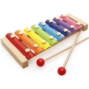 Деревянный ксилофон, детский музыкальный инструмент, игрушка, музыкальные забавные игрушки для мальчиков и девочек, развивающие игрушки