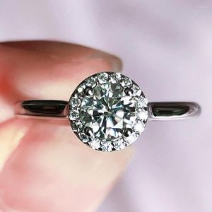 Clusterringen te koop 0,5-1CT Moissanite Ring maat verstelbaar Mooi verjaardagscadeau voor vrouwen Diamant gemaakt in China