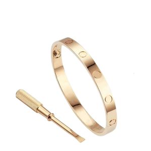 Fashion Ladies Bracelet Rose Gold Silver Lady Bangle Titanium Steel Screwdriver Diamond Luxury Designer Jewelry Womens Mens Bracelets