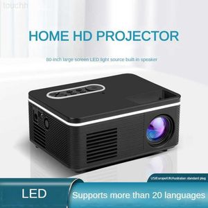 Projektoren H90 Full HD LED Projektor Heimkino Led Video Film Projektoren 1080P Smart Mini LED 1000 Lumen Eingebauter Lautsprecher Projektor L230923