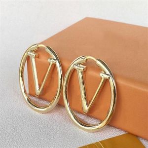 Fashion gold hoop earrings for lady Women Party Wedding Lovers gift engagement Jewelry for Bride Various sizes gold silver length 209S