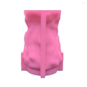 Bakeware Tools Girl Head Formed Flower Pot UV Epoxy Mold Candle Holder Harts Silicone Mold DIY