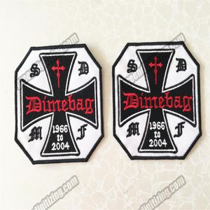 Cool Society Dimebag Member Fan Tribute Christian broderad patch Motorcykelcyklist Gothic Punk Patch järn på 3 5 269Z