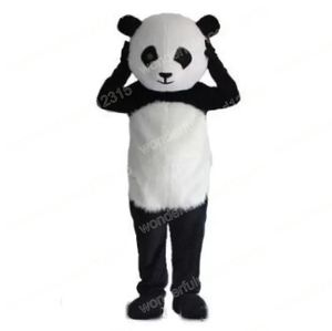 Costumi della mascotte del panda gigante delle prestazioni Regali di Carnevale di Hallowen Adulti unisex Giochi di fantasia Vestito da vacanza per pubblicità all'aperto