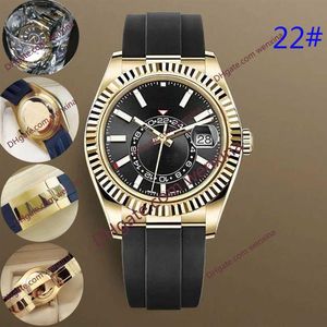 Men luxury watch 24 Adjustable Automatic Mechanical 42mm Fashion Business Stainless Steel Gold 2813 movement Luminous Waterproof W330Q