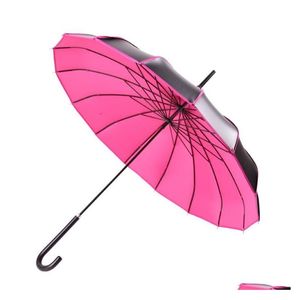 Umbrellas Windproof Tower Pagoda Rainy Sunny Umbrella P Ography Props Princess Gift Long Handle Female Wedding Sn4172 Drop Delivery Dhvbv