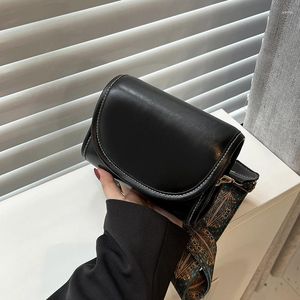 Sacos de noite senhoras moda crossbody para mulheres de alta capacidade aleta bolsa de ombro pequena pu couro mensageiro alça larga bolsa bolsa