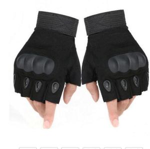 Cinco Dedos Luvas Militar Tático Antiderrapante Capa Ao Ar Livre Dedo Mittens Inverno Térmico Homens Lutando Couro Preto Masculino Bicicleta 230921