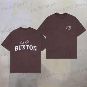 Męskie koszulki designerskie T-koszulka Cole Buxton Tshirts Letter Slogan Patch Designer T Shirt Hafted Short Sleved Tops Owwony koszulka T-shirt CB dla mężczyzn Women 8219