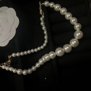 Вечернее регулируемое ожерелье 33 см, классическое модное жемчужное колье 7 см C с штампованным свадебным подарком для подружки невесты252l