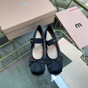 Mirror Quality Casual shoes Designer Ballerinas Women Ballets shoes Silk Genuine Leather Ballet Flats shoes Dress shoes Loafers with Bow Tie seasonal sneakers