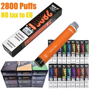 QST Puff Flex 2800 Puflar Tek Kullanımlık E-Cigetettes Vape Pen Cihazı Örgü Bobin