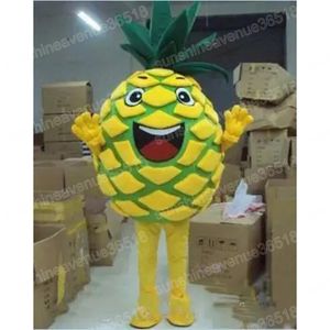 Costume mascotte ananas di Halloween Personaggio a tema cartoon di alta qualità Carnevale unisex per adulti Taglia Natale Compleanno Festa Fancy Outfit