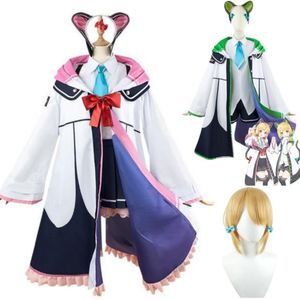 Trajes de anime jogo azul arquivo saiba midori momoi cosplay traje peruca casaco com capuz blusão jk saia mulher sexy kawaii terno de halloween