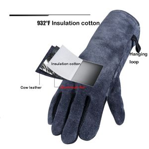 BBQ Tools Accessories Barbecue Gloves Aluminum Foil Microwave Oven Mittens Baking Heat Insulation Fireplace High Temperature Resistant Gardening Glove 230920