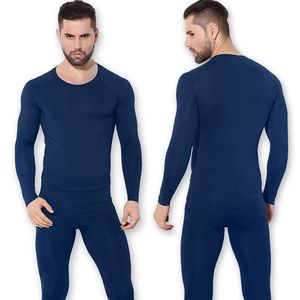 Altri articoli sportivi Set intimo termico da uomo foderato in pile Ciclismo Sci Strato base Inverno caldo Mutande lunghe Camicie Top Fondo tuta 230920