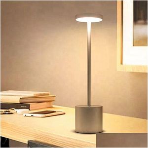 Night Lights Led Table Lamp Modern Restaurant Dinner Light Usb Rechargeable Creative Lighting Decor For Bar El Dinning Room Drop Del Ot1Yk