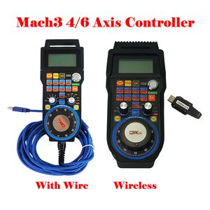 CNC USB Wired Handwheel Remote Controller Support 4 Axis 6 Axis Mach3 System for CNC Machine Lathe Wood Metal Router Tool