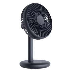 Ventilatore da tavolo portatile 1200mAh Mini ventola di raffreddamento silenziosa da tavolo Ventilatore da tavolo con dispositivo di raffreddamento dell'aria di ricarica USB Ventilatore elettrico a 4 velocità per il campeggio domestico