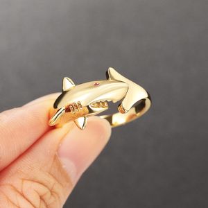 結婚指輪調整可能な金色のカラーサメリングパンクスタイルパーソナリティ女性のヒップホップアクセサリージュエリードロップシップサプライヤーR719 230921
