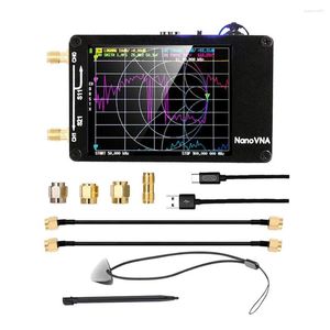 Skålar uppgraderad version nanovna-h vector nätverk antennanalysator 10kHz-1,5 GHz MF HF VHF UHF med SD-kortplats