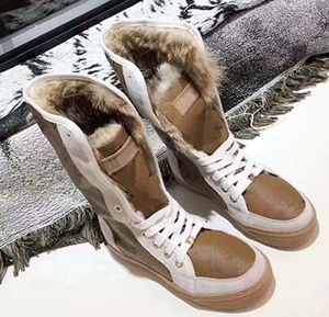 Luksusowe designerskie buty Womenmartin Boots wełna drewniana drewniana czarna brązowa skóra skórzana skórzana skórzana luksusowe buty Kobiety śniegowe buty zimowe311