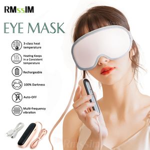 Massageador de olho inteligente airbagvibração aquecimento máscara de vapor aliviar fadiga círculo escuro terapia seca compressa quente cuidados 230920