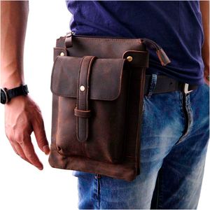 Bel çantaları moda gerçek deri çok fonksiyonlu gündelik paket crossbody çanta çanta satchel messenger hip serseri kese kemeri 8711l 230920