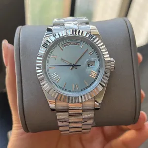high quality Men Swiss Watch Men Automatic Mechanical Tourbillon Business Leather Man Calendar Watches Black wristwatches #66
