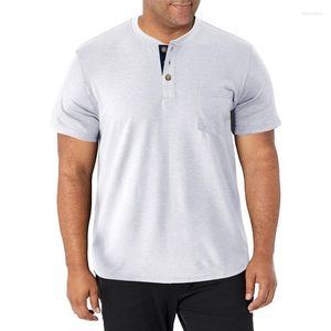 Magliette da uomo T-shirt da uomo di alta qualità Collo di marca Design della moda Slim Solid Magliette Estate Maschile Top Tees Camicia a maniche corte per