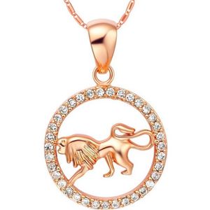 Whole- Aries Taurus Gemini Cancer Leo Virgo Libra Scorpius Sagittarus Capricornus Aquarius Pisces Pendant Gold Necklace209T