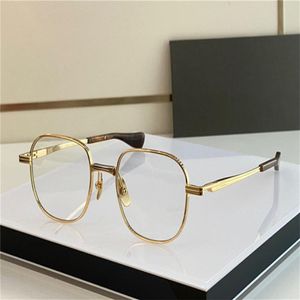 新しいファッションデザインの男性光学メガネ詩2 Kゴールドラウンドフレームビンテージシンプルなスタイル透明なアイウェア最高品質クリアレンズ2796