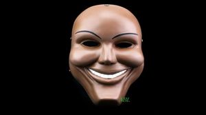 Wholesale-Movie The Purge Clown Resin Anonymous Masks Halloween Scary Horror Party Full Face Mask Carnival Costume Free Shipping2328883