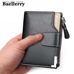 Money Clips Brand Wallet Men Leather Men plånböcker Purse Kort manlig koppling läder plånbok Mens Money Bag Kvalitetsgaranti Q230921