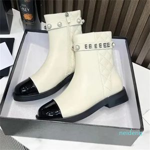 Botas Designer Sapatos Conforto Hardware Elétrico Grau Carta Bota 2024