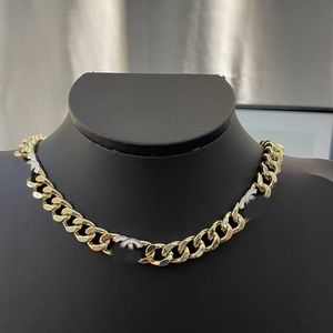 Moda gargantilha colar designer cubano 18k banhado a ouro colares mulher e homem pingente de aço inoxidável jóias diamante presentes festa