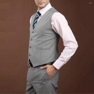 Men's Vests Fashion Suit Vest Men Formal Dress Herringbone Gilet Fitness Sleeveless Wedding Waistcoat Business