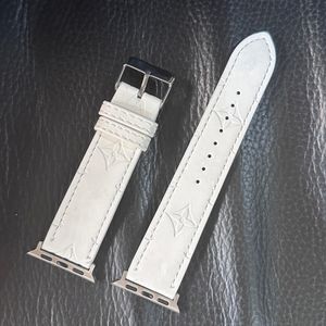 Iwatch Band для AppleWatch Ultra Bands 49 мм серии 9 8 7 6 5 45 мм 38 -мм 42 -мм кожаная мода браслет wowan с умными часами цветов с цветочными часами