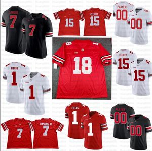 2023 OSU Ohio State Buckeyes Football Jersey College Marvin Harrison Jr. Tuimoloau Sawyer Henderson George Kyle McCord Fields Tate Hicks