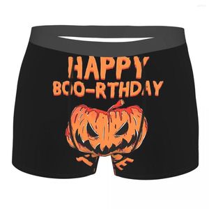 Underpants Bones Skull Cotton Panties Man Underwear Sexy Happy Boo-rthday Birthday To Me Spooky Halloween Gift Shorts Briefs