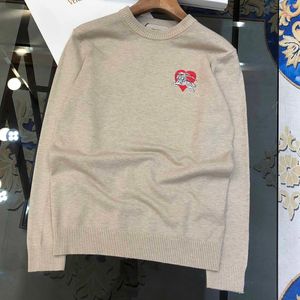 Top-Designer, Luxus-Mode, High-Street-Baumwoll-Sweatshirt-Pullover, Wolle, atmungsaktiv, Cartoon-Muster, warmer, lässiger Pullover für Männer und Frauen