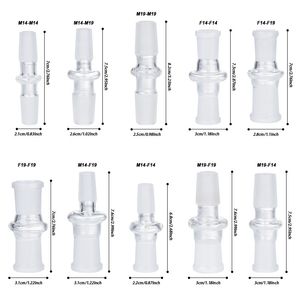 Healthy_Cigarette P006 Rauchpfeife Glasbong-Adapter Dropdown 14 mm/18 mm männlich weiblich Adapter Dropdown 10 Modelle