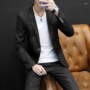 Męskie garnitury 2023 High-end Fashion (Suit Western Pants) Przystojna wersja koreańska Slim Casual Suit Młodzieżowa Tide M-3xl