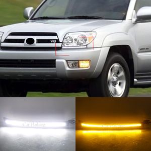 Car LED Daytime Running Light For Toyota 4 Runner 4Runner 2003 2004 2005 2006 2007 2008 2009 DRL Fog Lamp with turn signal