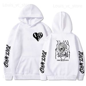 Herrtröjor tröjor juice wrld hoodies tröjor män kvinnor harjuku hip hop casual hoody högkvalitativ vinterfleece pullover streetwear sudaderas t230921