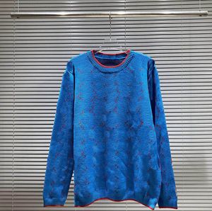 Burgundowe męskie damskie projektant Swatery Pełny luksusowy list Jacquard wełna pullover men bluza z kapturem kaszmirowy sweter z dzianiny